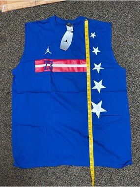 Y2K Vintage 2004 Air Jordan Royal Blue Sleeveless Basketball Tank Size 2XL